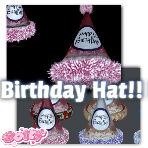 ╭┈ヾBirthday Hat 🎉[Hat Asset]