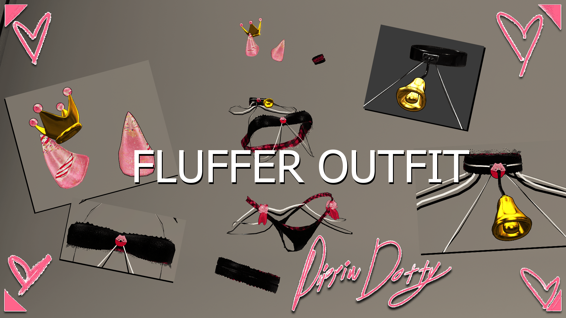 ╭┈ヾFluffer Outfit 👑[Full Outfit Set] - DippinDotty
