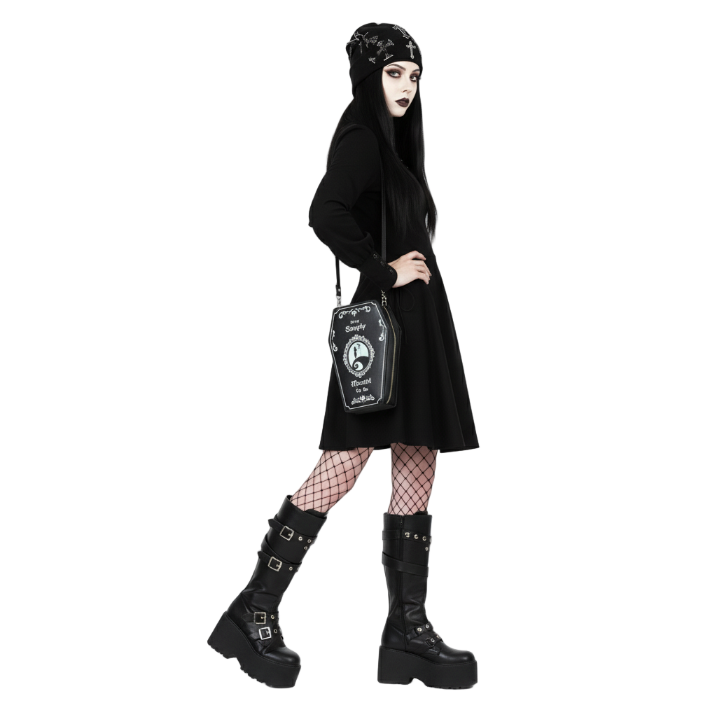 Miss Dysmorphia's Dark Coffin Purse