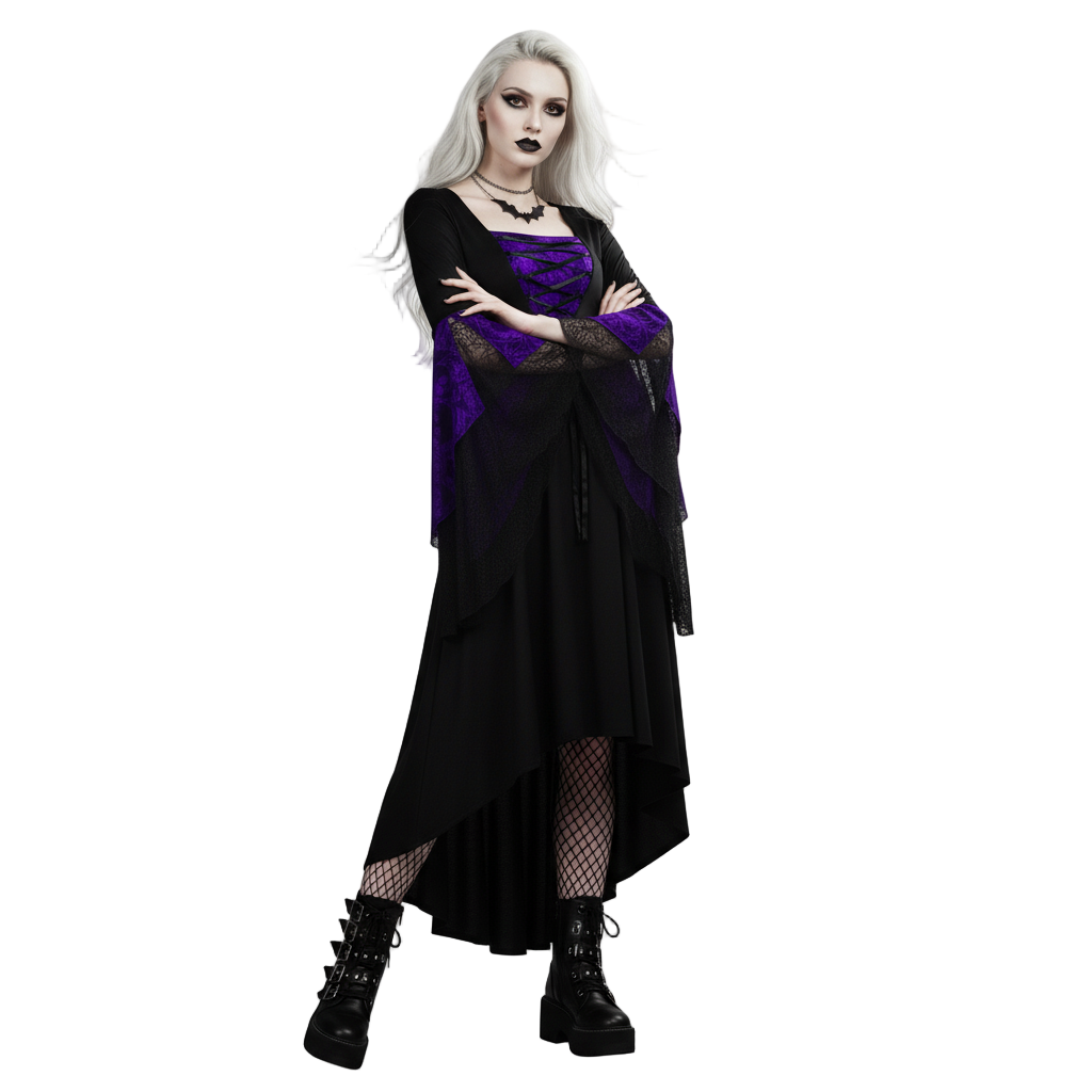 Wraithveil Slim Gothic Dress