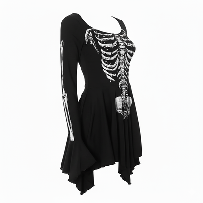 Mrs. Spooky, Scary Skeleton Dress