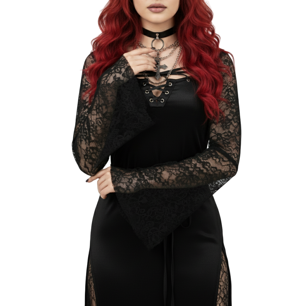 Nightshade's Elegant Long Dress