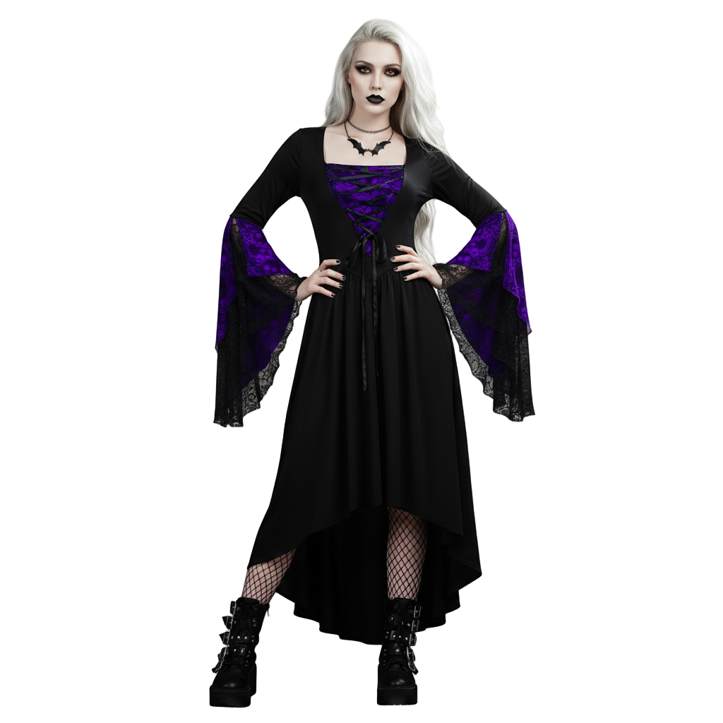 Wraithveil Slim Gothic Dress