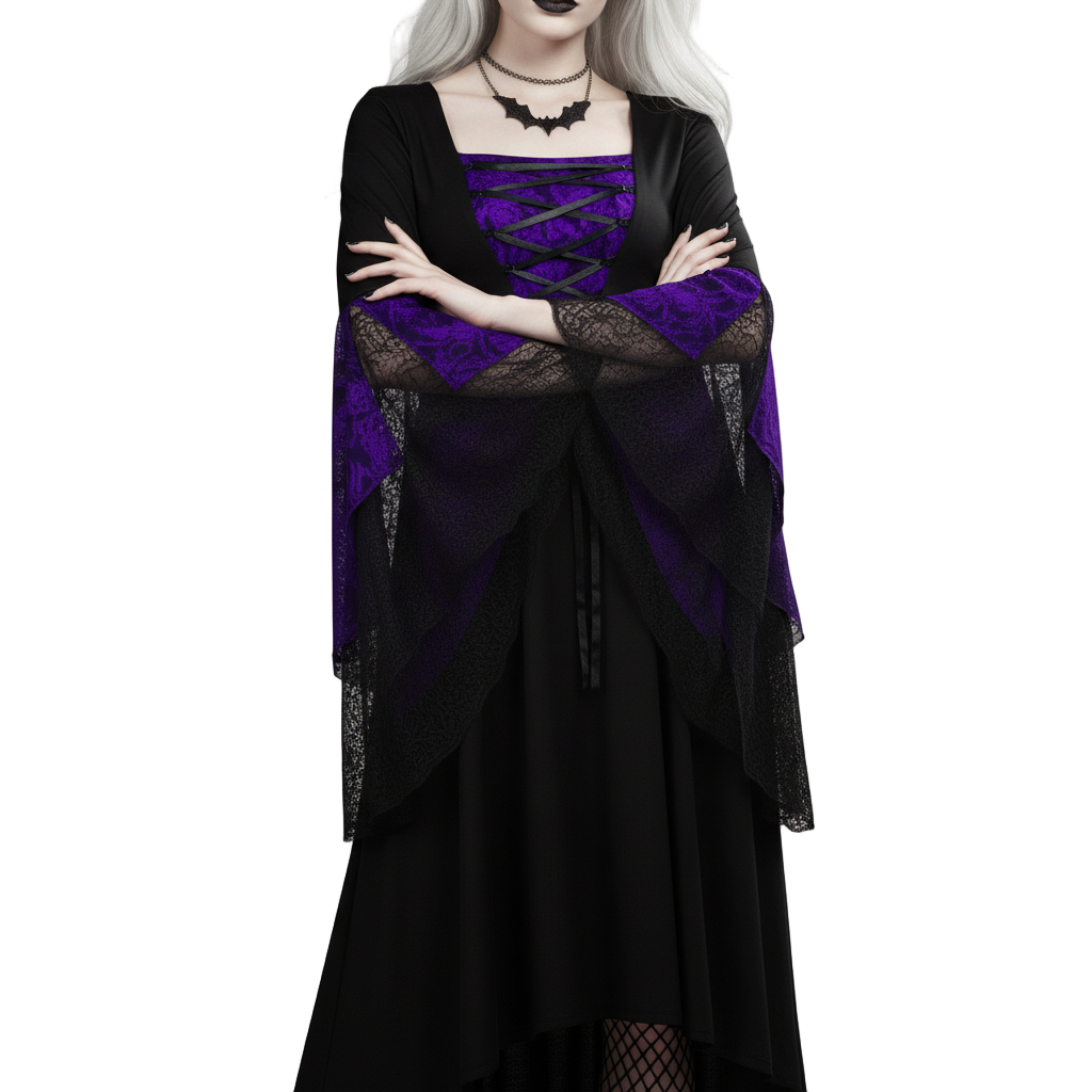 Wraithveil Slim Gothic Dress