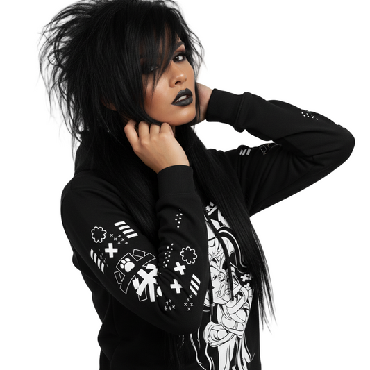 Dots Demon Shiba Hoodie