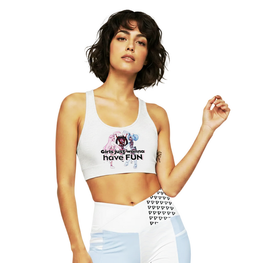 'Girls Just Wanna Have Fun' Sports Bra