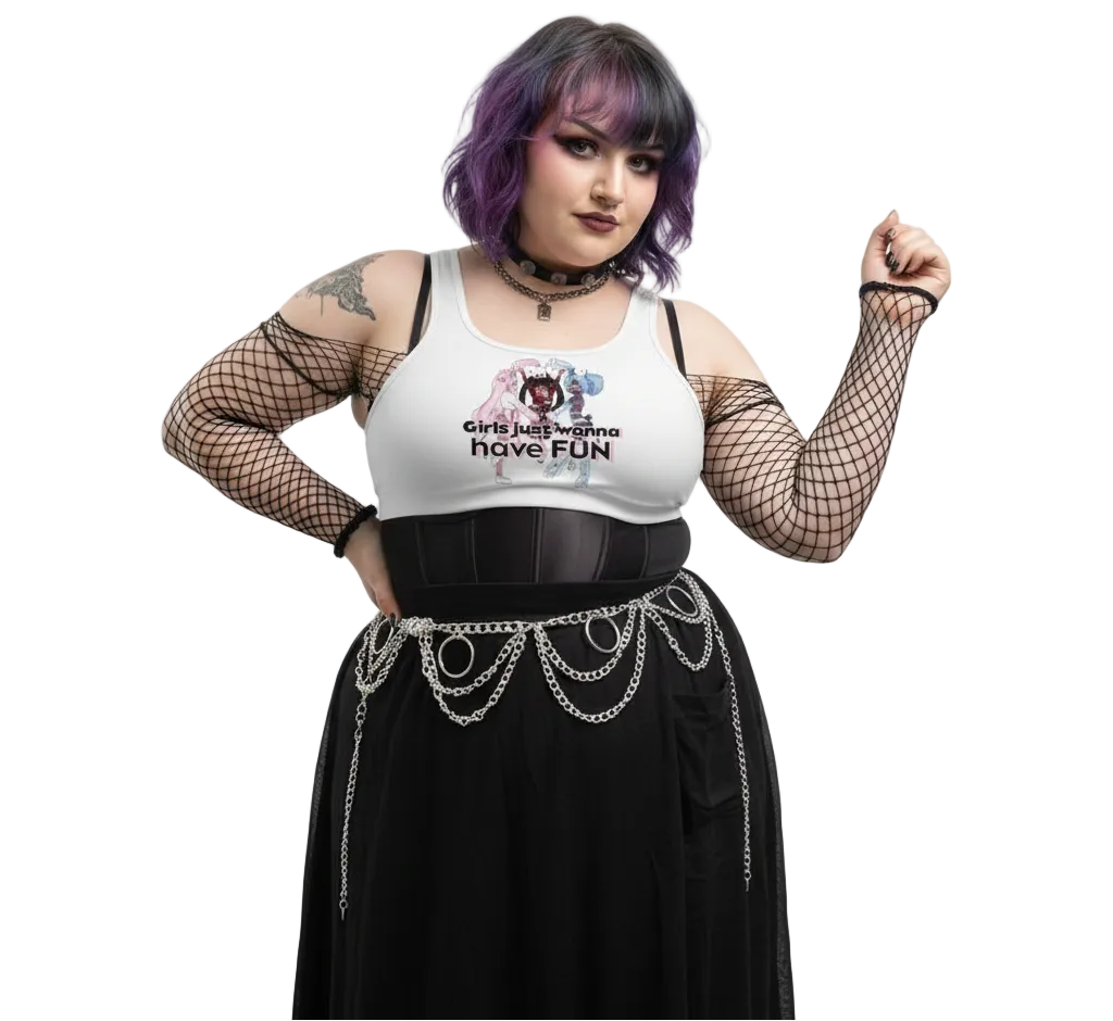 'Girls Just Wanna Have Fun' Sports Bra