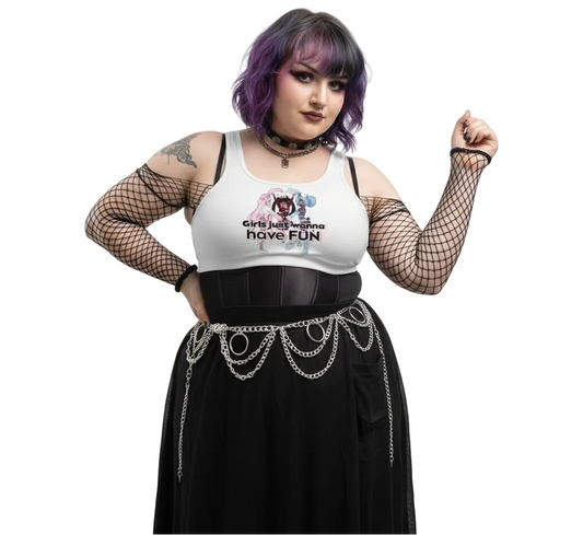 'Girls Just Wanna Have Fun' Sports Bra