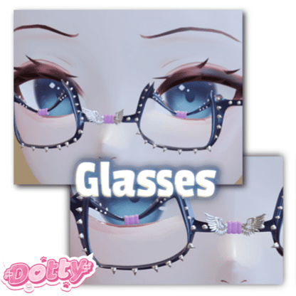 ╭┈ヾCute Glasses👁️ [Head Asset]