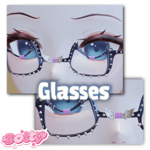 ╭┈ヾCute Glasses👁️ [Head Asset]