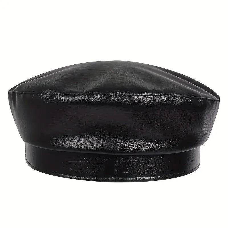Black Sailor-Style Beret