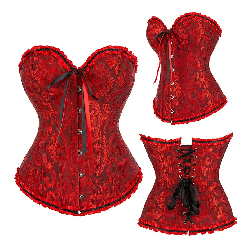 Raven Floral Corset