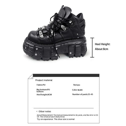 Shadow's Lace-Up Platform Boots
