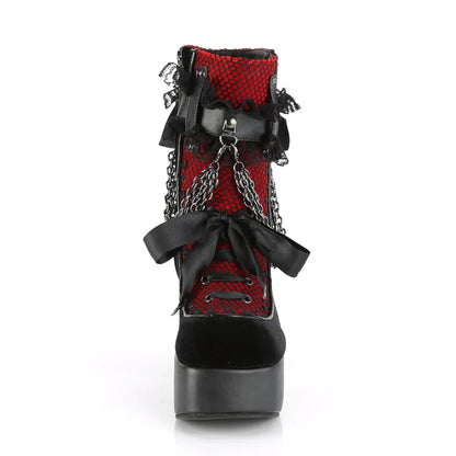 Dark Elegance Ribbon Boots