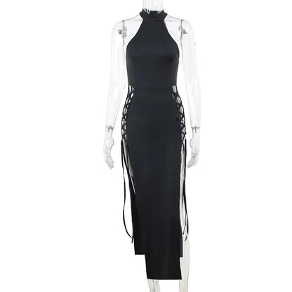 Gothic Bandage Midi Dress