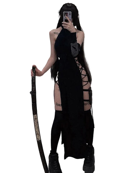 Gothic Bandage Midi Dress