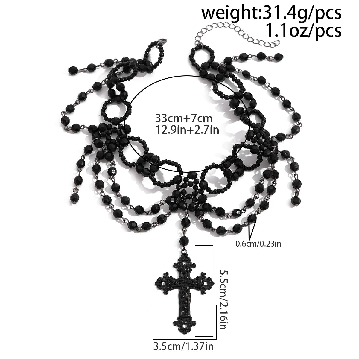 Gothila's Cross Blessed Necklace
