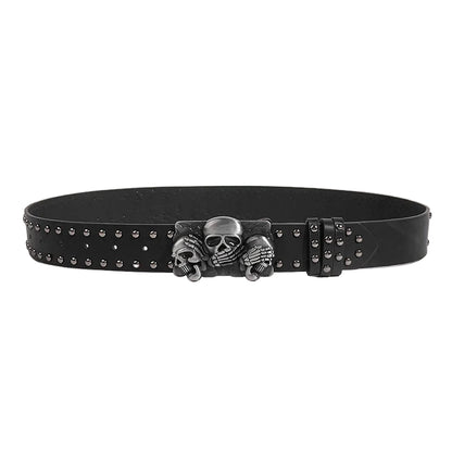 Gothic Skull Buckle Belt