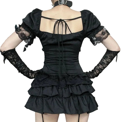 Gothic Alt Techwear Top