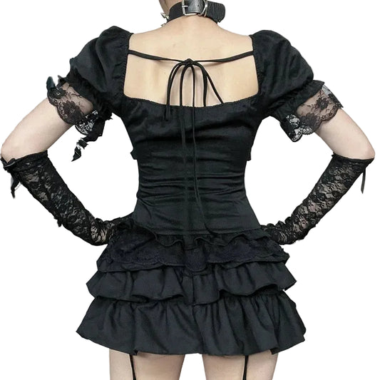 Gothic Alt Techwear Top