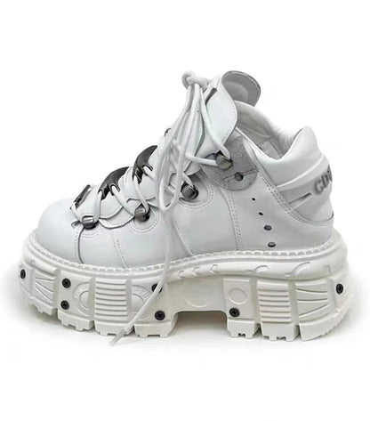 Shadow's Lace-Up Platform Boots