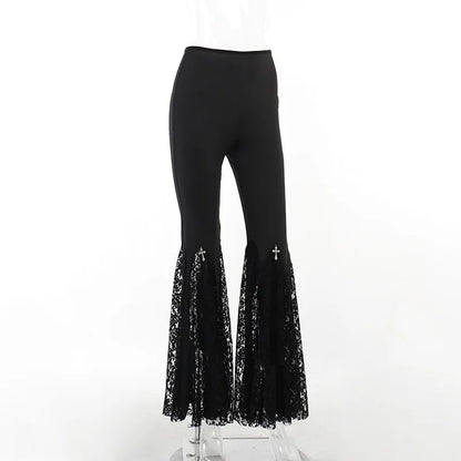 Twilight Patchwork Flare Pants