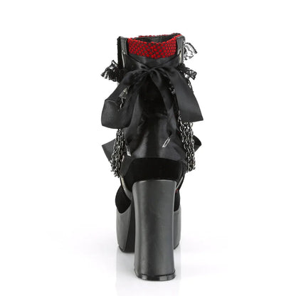 Dark Elegance Ribbon Boots