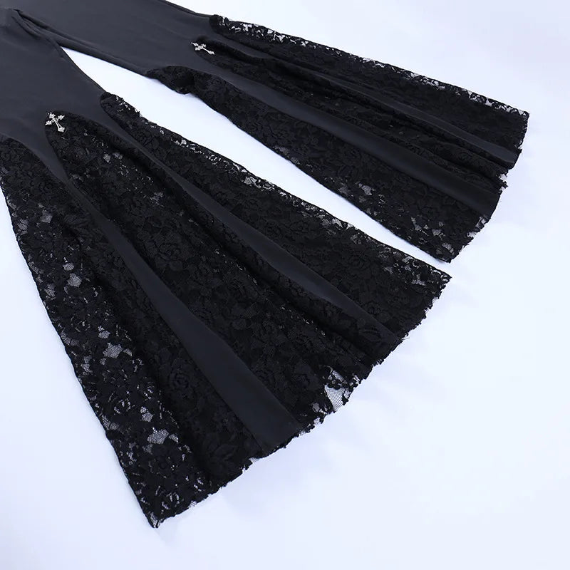 Twilight Patchwork Flare Pants