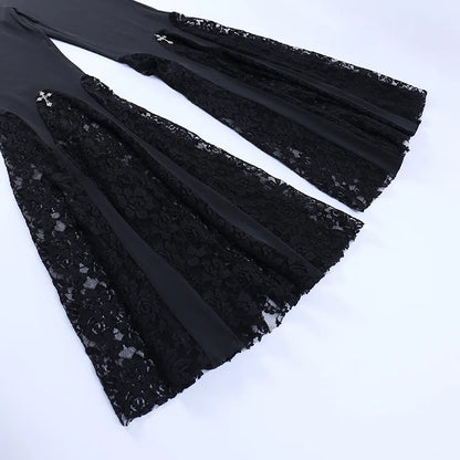 Twilight Patchwork Flare Pants