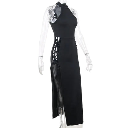 Gothic Bandage Midi Dress