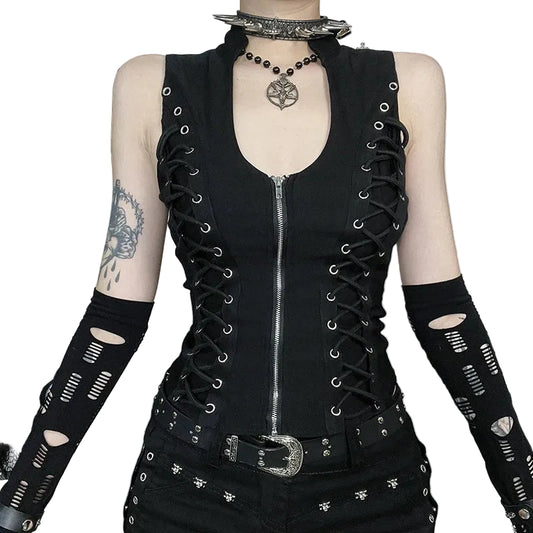 Dark Goth Corn Bandage Vest
