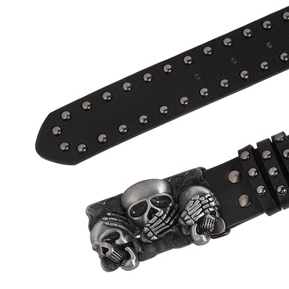 Gothic Skull Buckle Belt