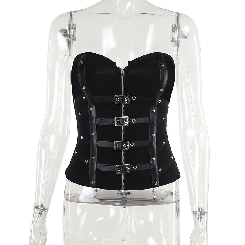 Dark Grunge Leather Corset