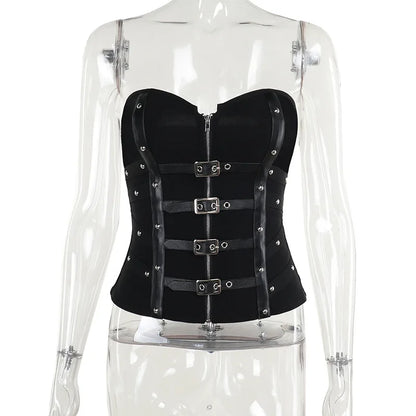 Dark Grunge Leather Corset