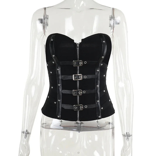 Dark Grunge Leather Corset