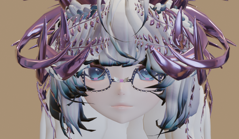 ╭┈ヾCute Glasses👁️ [Head Asset]