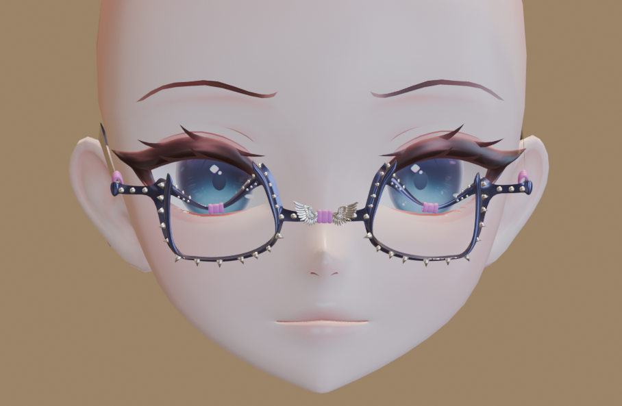 ╭┈ヾCute Glasses👁️ [Head Asset]