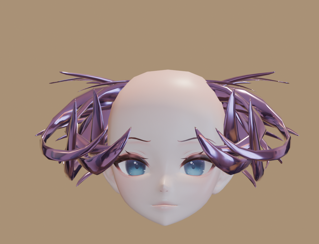 ╭┈ヾ3 Horns 😈 [Head Asset]