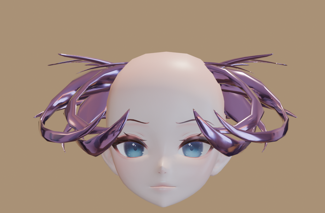╭┈ヾ3 Horns 😈 [Head Asset]