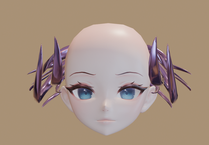 ╭┈ヾ3 Horns 😈 [Head Asset]