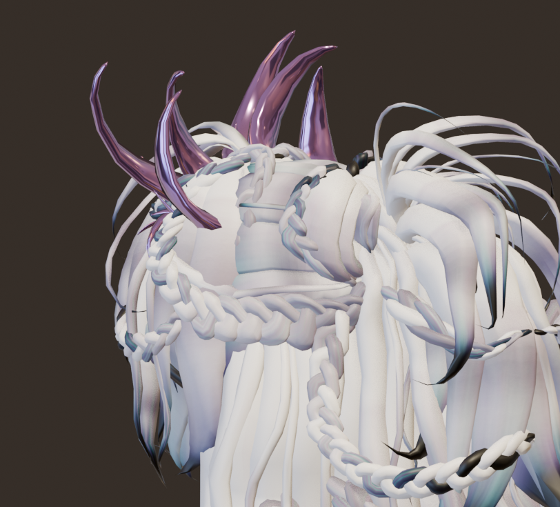 ╭┈ヾ3 Horns 😈 [Head Asset]