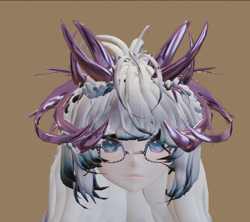 ╭┈ヾ3 Horns 😈 [Head Asset]