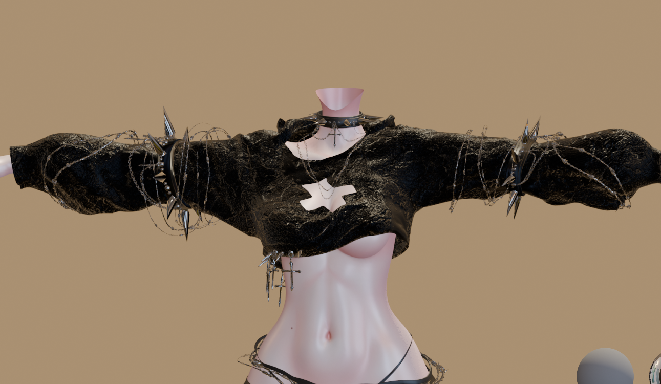 ╭┈ヾ Chinchilla's Crop top ❌[Outfit Asset]