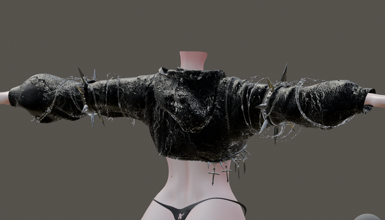 ╭┈ヾ Chinchilla's Crop top ❌[Outfit Asset]