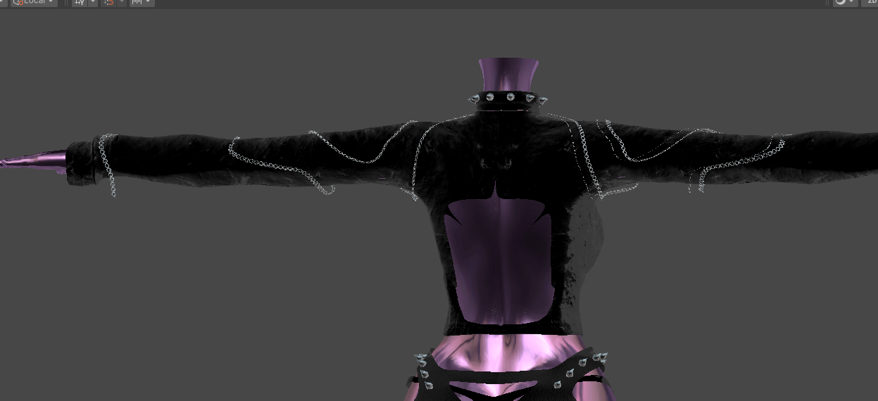 ╭┈ヾ Goth Top ❌[Outfit Asset]