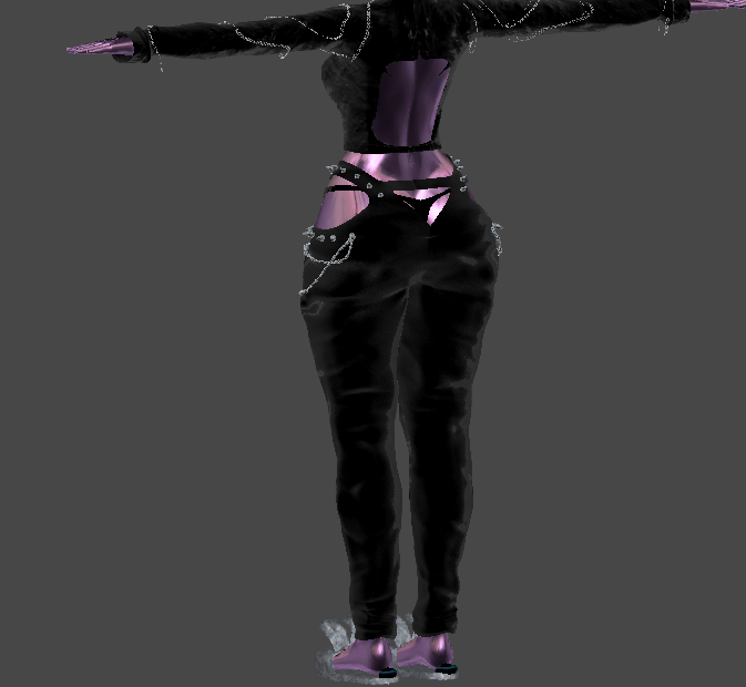 ╭┈ヾ Goth Pants❌[Outfit Asset]