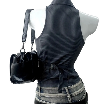 Vintage Stripe Lace-Up Tee