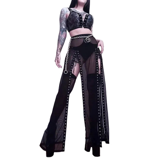 Gothic Mesh Thin Summer Faldas