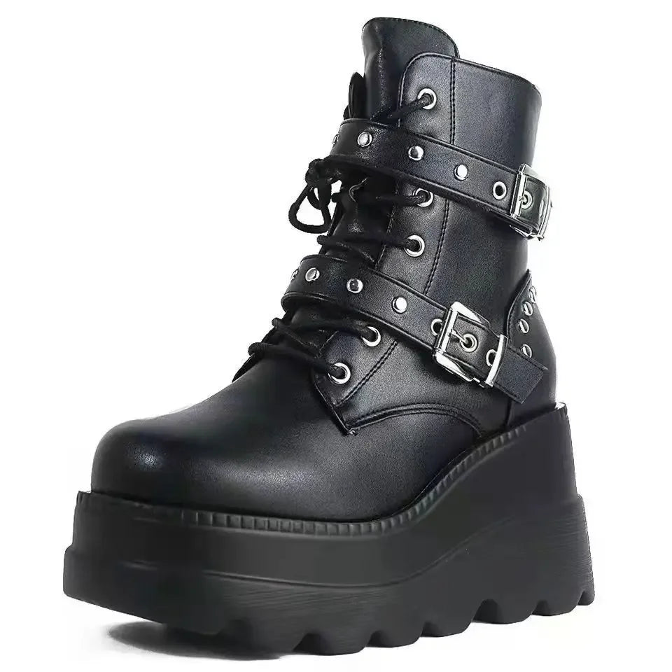 Ravenstrike Lace-Up Boots