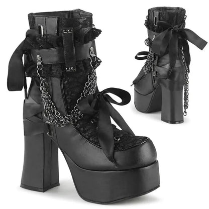 Goth Mama's Ribbon Boots